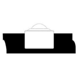 Kogelrol (kogelpot), 30.16 mm, bevestiging door inpassing