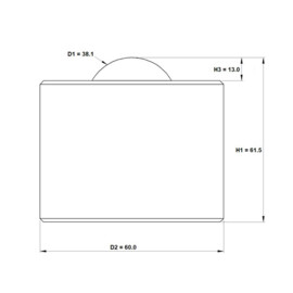 Kogelrol (kogelpot), 38.1 mm, bevestiging door inpassing, voor zware belasting