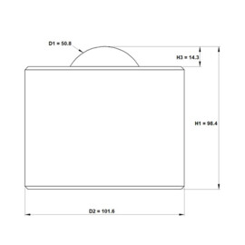 Kogelrol (kogelpot), 50.8 mm, bevestiging door inpassing, voor zware belasting